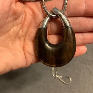 Authentic Michael Kors Pendant on Long Chain